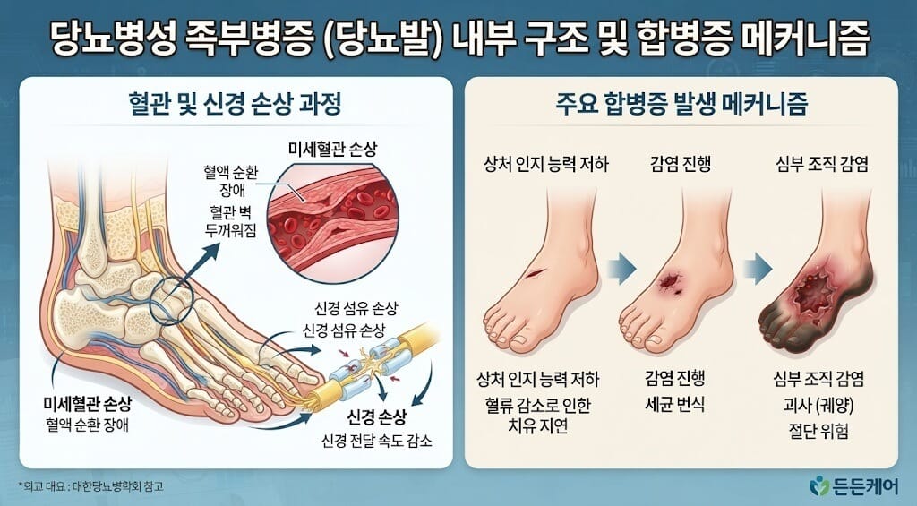 당뇨발 내부 모습
