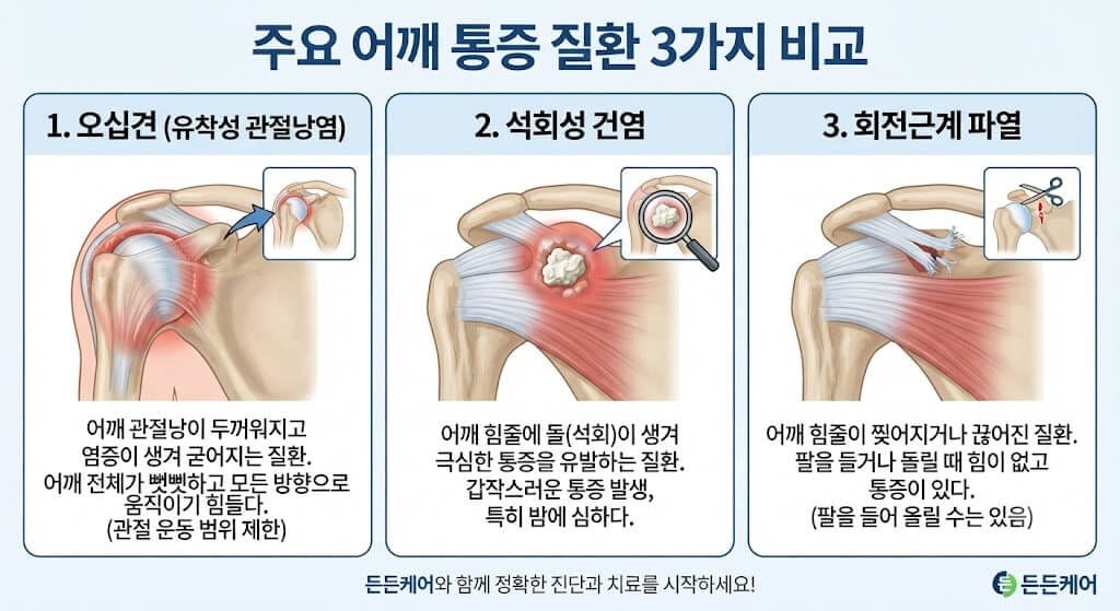 주요어깨통증 질환 3가지
