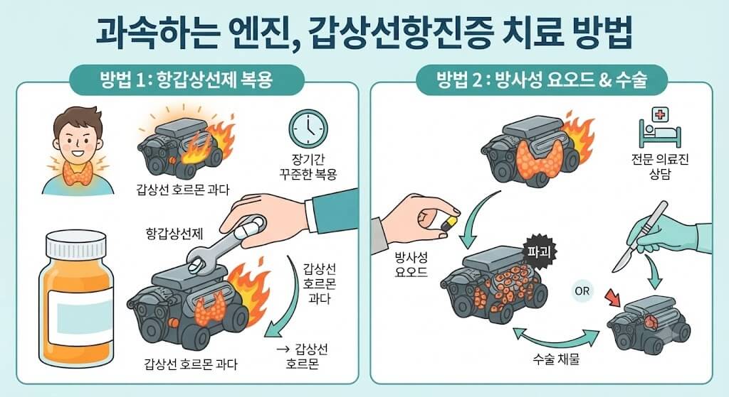 갑상선항진증 치료방법